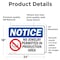 Signmission No Jewelry Permitted In Production Sign With Symbol, 24 in W x Rectangle, Vinyl Decal OS-2PACK-NS-D-1824-L-14670 - alternate 6